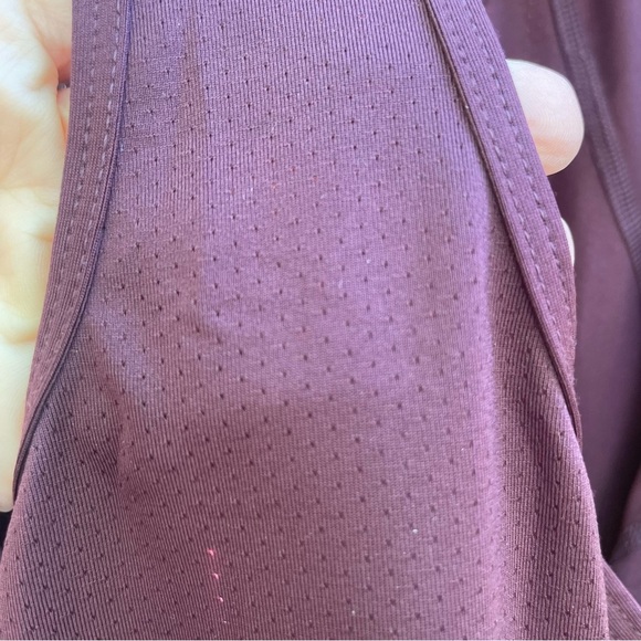 NIKE Dri-Fit Women's Maroon Burgundy Racerback Mesh Tank Top Size Small - Picture 7 of 8